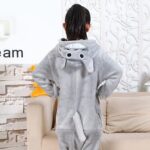 Pyjama panda avec capuche pour enfants en polyester_8
