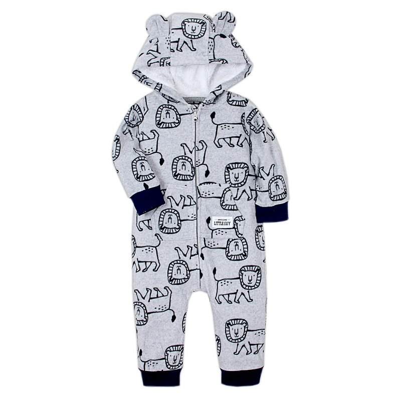 Pyjama polaire chaude une pièce en coton pour bébé_16