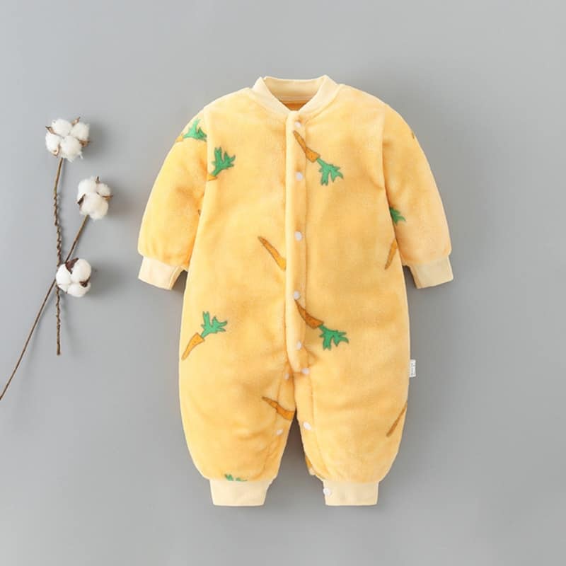 Pyjama polaire d'hiver en flanelle peluche pour bébé_1