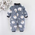 Pyjama polaire d'hiver en flanelle peluche pour bébé_17