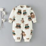Pyjama polaire d'hiver en flanelle peluche pour bébé_23