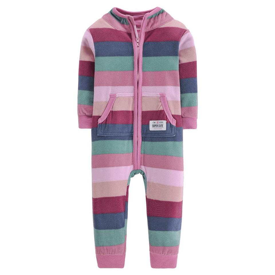 Pyjama polaire épais et chaud en coton pour bébé