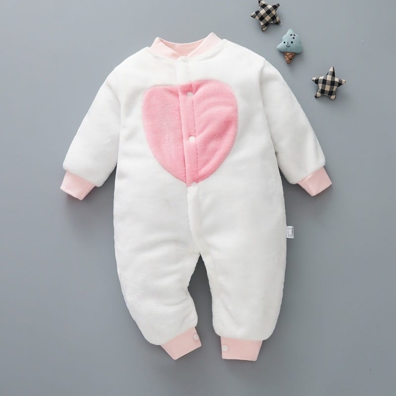 Pyjama polaire épais pour bébé en coton_1