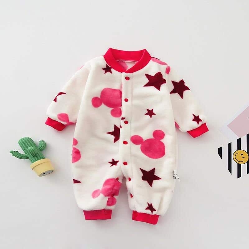Pyjama polaire épais pour bébé en coton