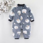 Pyjama polaire épaisse pour bébé en coton_8
