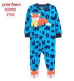 Pyjama polaire pour bébé 0-12M combinaison tendance à motif_10