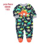 Pyjama polaire pour bébé 0-12M combinaison tendance à motif_17