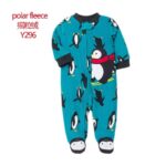 Pyjama polaire pour bébé 0-12M combinaison tendance à motif_24