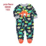 Pyjama polaire pour bébé 0-12M combinaison tendance à motif_7