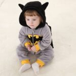 Pyjama polaire pour bébé en coton avec capuche_6