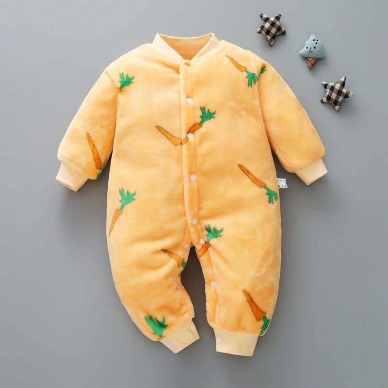 Pyjama polaire pour bébé en coton avec motifs_2