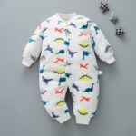 Pyjama polaire pour bébé en coton avec motifs_8