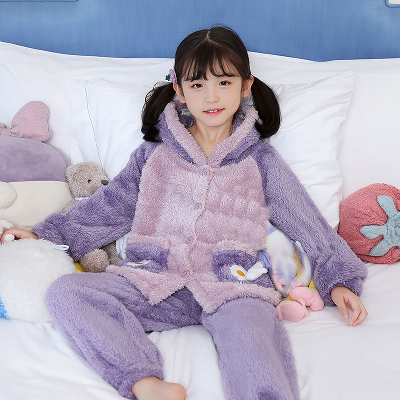 Pyjama polaire pour fillette doux_1