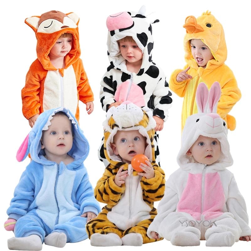 Pyjama tigre pour enfant en coton et polyester_1