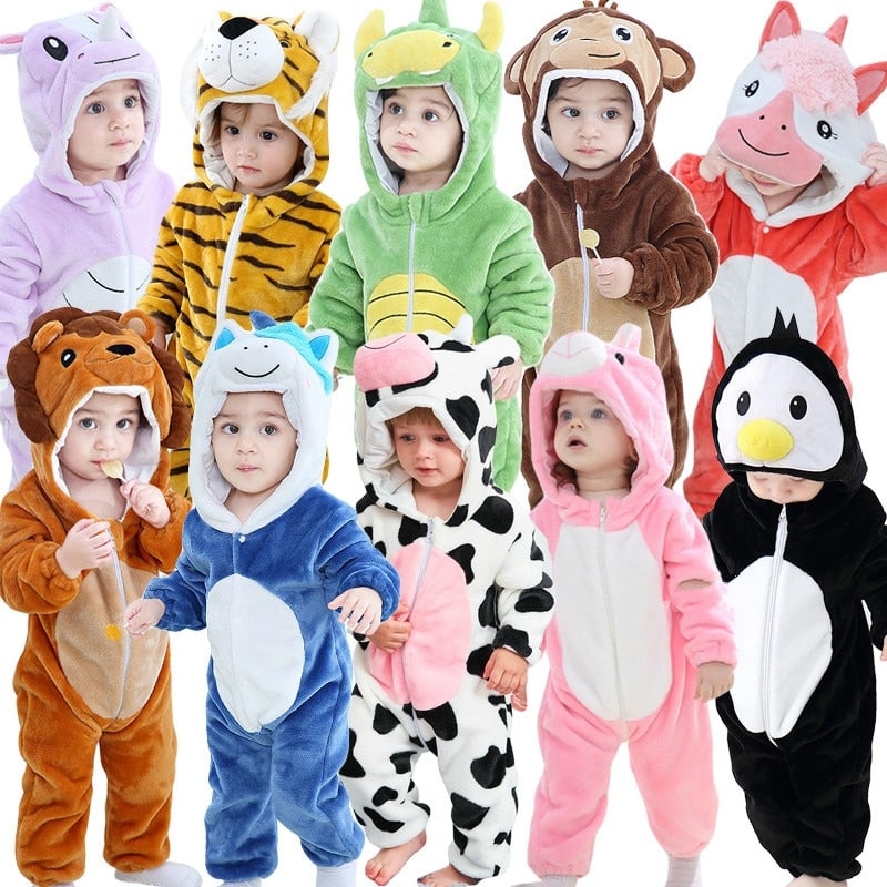 Pyjama tigre pour enfant en coton et polyester