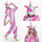 Pyjama tigre pour enfants et adultes en polyester_16