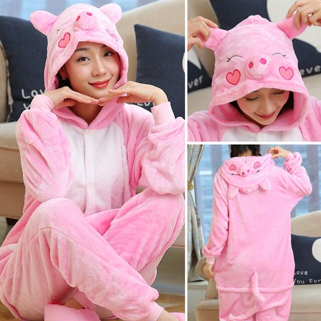 Pyjama tigre pour enfants et adultes en polyester