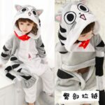 Pyjama tigre pour enfants et adultes en polyester_9
