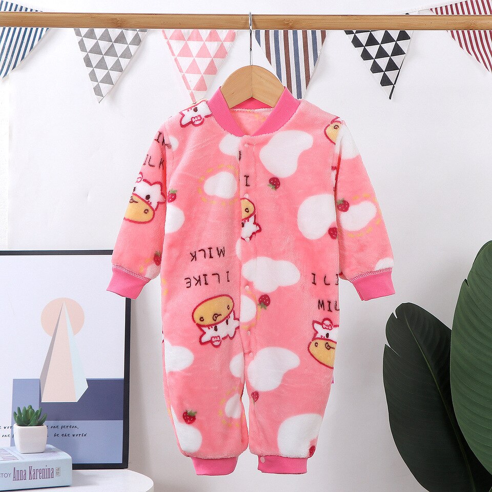 Pyjama une pièce polaire chaud en coton pour bébé