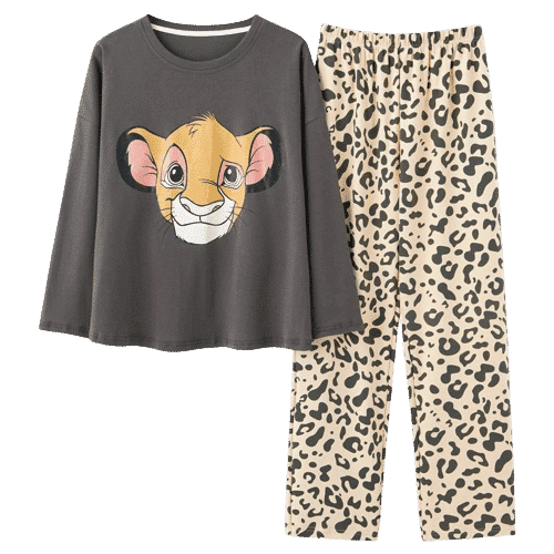 Ensemble pyjama Disney le roi Lion pour femmes en coton