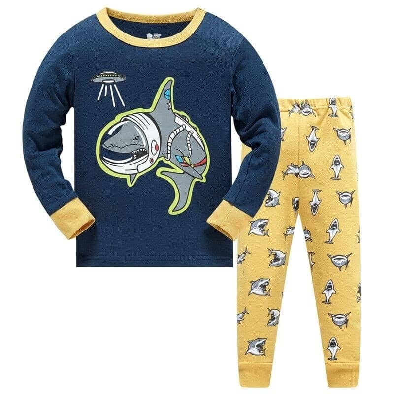 Pyjama 2 pièces avec motif requin pour garçon