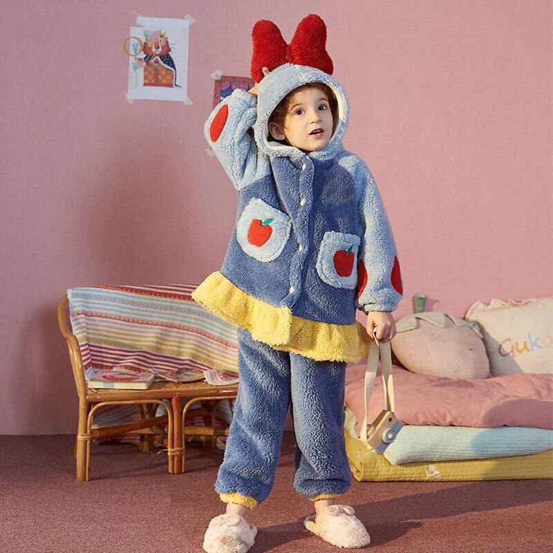 Pyjama Grenouillère Enfant Avec Oreilles De Chat - Polaire Douce, Capuche, Pour Filles Et Garçons 3-12 Ans